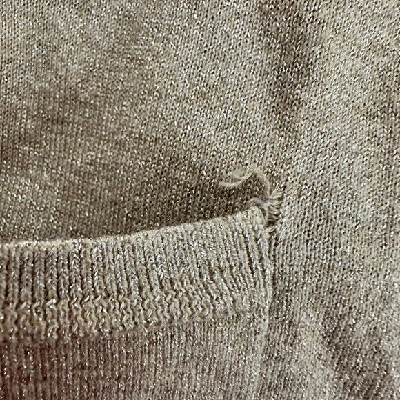 Talbots Gold Shimmer Twin Tank Sweater Set size 2X - Picture 9 of 10